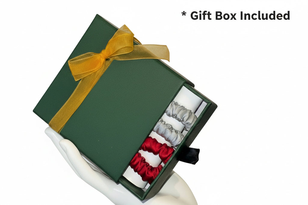 Pure Mulberry Silk Scrunchie (Pack of 4)